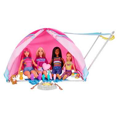 【メーカー取寄】HGC18 ＨＧＣ１８　バービー　かわいいピンクのテントとキャンプセット