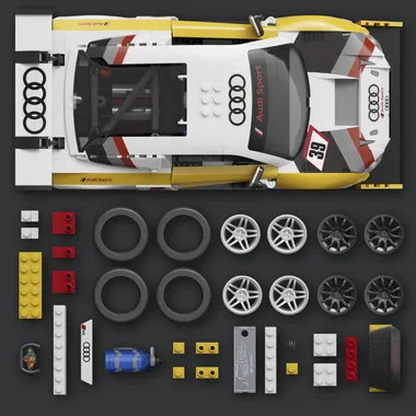 予約】JFT18 マテル ブリックショップ ホットウィール '15 アウディ R8