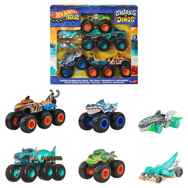 【予約】JGD68  ホットウィール モンスタートラック シャーク vs. ダイノ コレクションセット