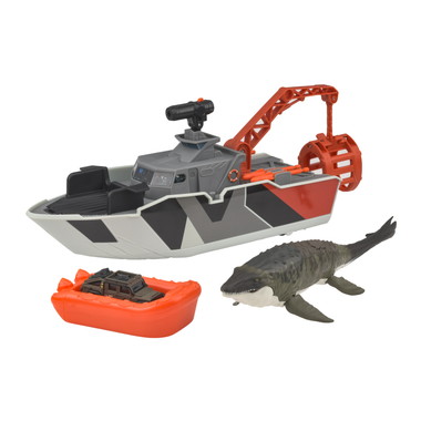 【予約】JGG61 　ジュラシック・ワールド／マッチボックス　モササウルスを運べ！水陸両用レスキューシップ