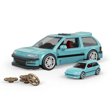 JHF62 マテル ブリックショップ ホットウィール カスタム '90 ホンダ