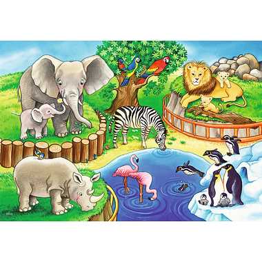 |メーカー品切れ中|【メーカー取寄】07602 4 パズル 楽しい動物園 12ピース×2