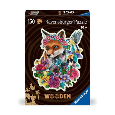 【メーカー取寄】17512 3 ウッドパズル　カラフル・フォックス　150