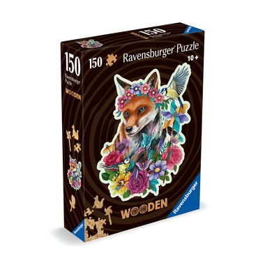 【メーカー取寄】17512 3 ウッドパズル　カラフル・フォックス　150