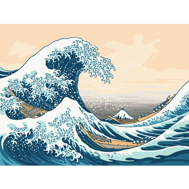 【メーカー取寄】6236909 クレアート　葛飾北斎「富嶽三十六景神奈川沖浪裏」