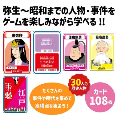 【メーカー取寄】22187 歴史人物　カードゲーム