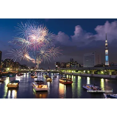 【メーカー取寄】300-395 300Pジグソー 日本の都市39 東京都墨田区「隅田川花火大会の夜」