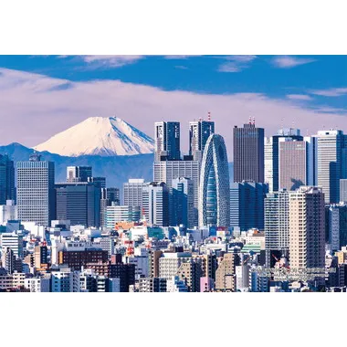 【メーカー取寄】300-400 300Pジグソー 日本の都市44 東京都新宿区「富士山と新宿高層ビル群」