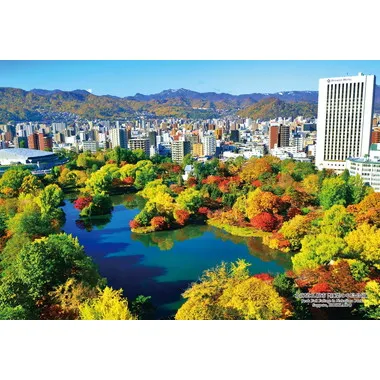 【メーカー取寄】300-410 300Pジグソー 日本の都市54 北海道札幌市「紅葉の中島公園」