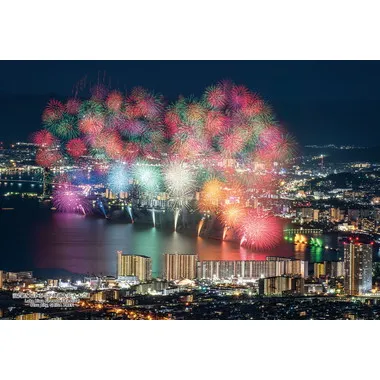 【メーカー取寄】300-460 300Pジグソー 日本の都市104 滋賀県大津市「びわ湖大花火大会」