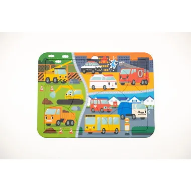 【メーカー取寄】みつけてパズル（はたらくのりもの）
