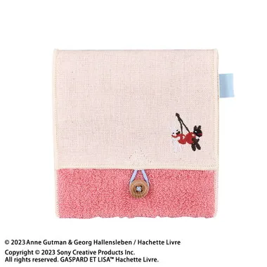 【メーカー取寄】どっとポーチ  ショートマルチ リサとガスパール ピンク BC