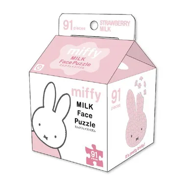 【メーカー取寄】ミッフィー　ミルクフェイスパズル　イチゴミルク