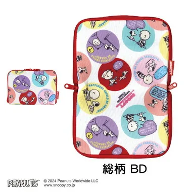 【メーカー取寄】どっとポーチ スヌーピー ショート 75th総柄 BD