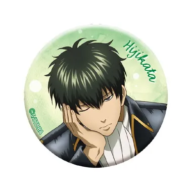 【予約】銀魂 うたたね グリッター缶バッジ（土方）