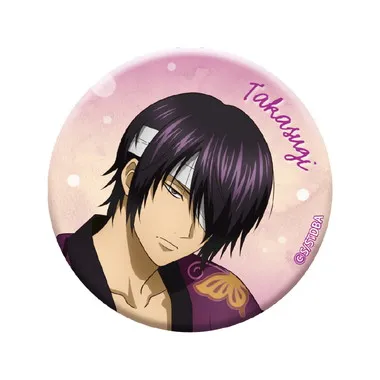 【予約】銀魂 うたたね グリッター缶バッジ（高杉）