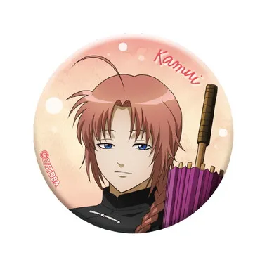 【予約】銀魂 うたたね グリッター缶バッジ（神威）