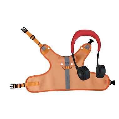 【メーカー取寄】DFYS213RD-LDSET ドッグウェア＆扇風機セット(シロッコファン) オレンジ×レッド Lサイズ
