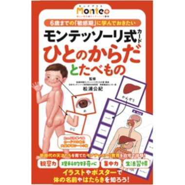 【メーカー取寄】479134 モンテッソーリ式カード　ひとのからだとたべもの