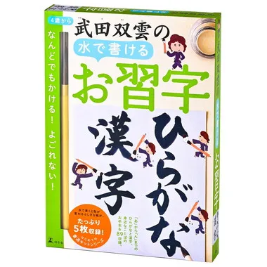 479147 武田双雲の水で書けるお習字　ひらがな・漢字