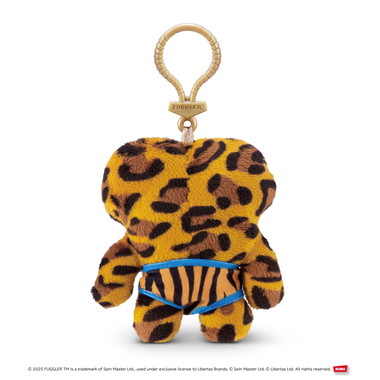 15705B ファグラー キーリング バッジー　アノイド レオパード