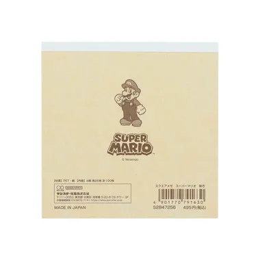 【メーカー取寄】スクエアメモスーパーマリオ味方