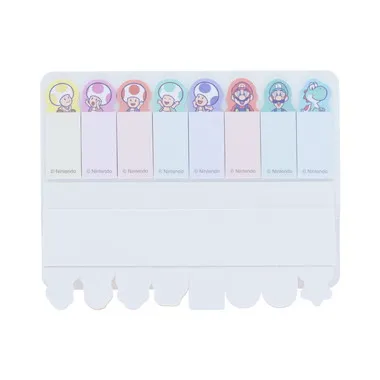 【メーカー取寄】ダイカット付箋スリムスーパーマリオ味方