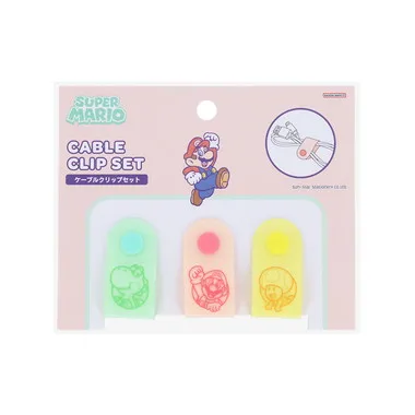 【メーカー取寄】ケーブルクリップセットスーパーマリオ味方