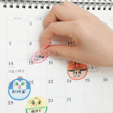 【メーカー取寄】5610010A まんまる付箋メモ　それいけ！アンパンマン　スマイルプラス　　　　　　　