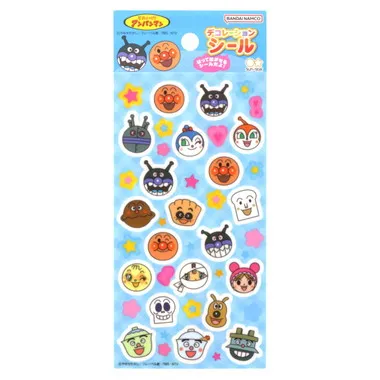 【メーカー取寄】2730010G デコレーションシール　あお　それいけ！アンパンマン　　　　　　　　　　