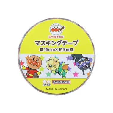 【メーカー取寄】3920010G マスキングテープ１５ｍｍ　それいけ！アンパンマン　ＳＰ　ほし１　　　　