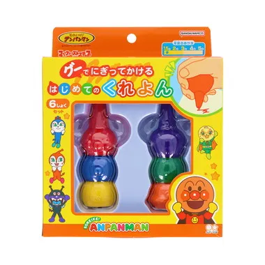 【メーカー取寄】1710010A はじめてのくれよん６色　マイファーストステップ　それいけ！アンパンマン