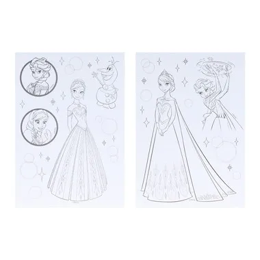 【メーカー取寄】7350044A ぬりえｄｅシール　アナと雪の女王　　　　　　　　　　　　　　　　　　　