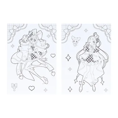 【メーカー取寄】7354360A ぬりえｄｅシール　キミとアイドルプリキュア♪