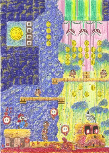 【メーカー取寄】290644001 塗り絵セレクション スーパーマリオ