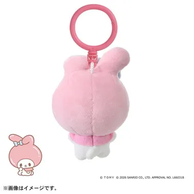 ぷにコミュ　ぷにぬいキーチェーン　マイメロディ　メロディのぷにるんず