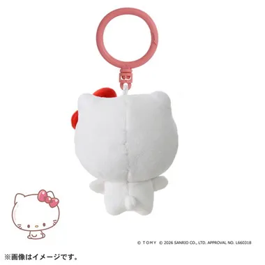 ぷにコミュ　ぷにぬいキーチェーン　ハローキティ　キティのぷにるんず