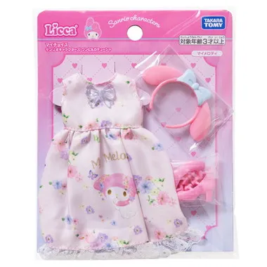 リカちゃん　マイチョイス　サンリオキャラクターズ　ワンピ＆カチューシャ　マイメロディ