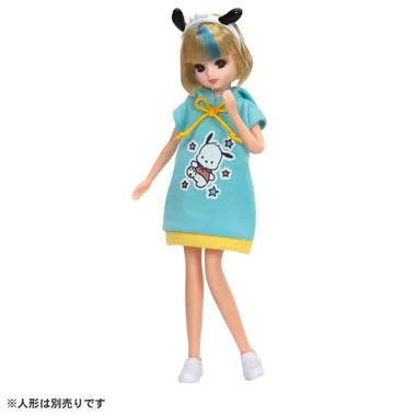 リカちゃん　マイチョイス　サンリオキャラクターズ　ワンピ＆カチューシャ　ポチャッコ