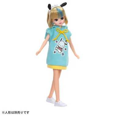 リカちゃん　マイチョイス　サンリオキャラクターズ　ワンピ＆カチューシャ　ポチャッコ