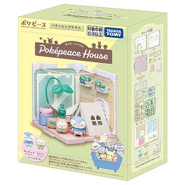【別倉庫より取り寄せ商品】ポケモン　ポケピースハウス　ベランピングテラス　モクロー＆ポッチャマ