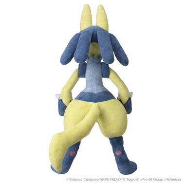 ポケモンぬいぐるみ　黄色いルカリオ