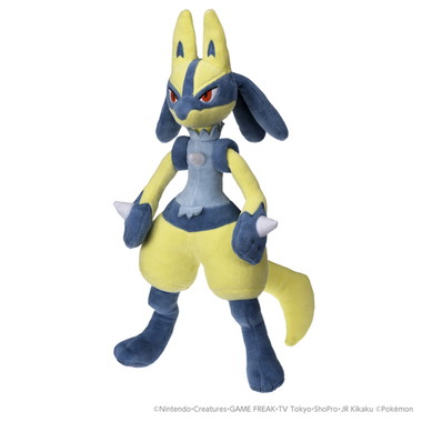 ポケモンぬいぐるみ　黄色いルカリオ