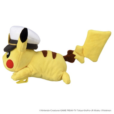 ポケモンぬいぐるみ　かたのりキャプテンピカチュウ