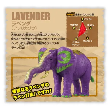 冒険大陸　アニアキングダム　ラベンダ（アフリカゾウ）