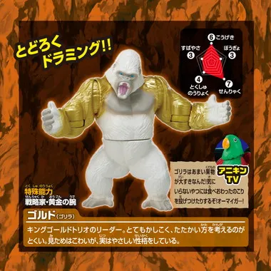 冒険大陸　アニアキングダム　ビッグアニア　ゴルド（ゴリラ）