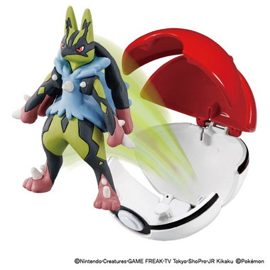 モンコレ　ポケデルゼ　黄色いメガルカリオ（モンスターボール）