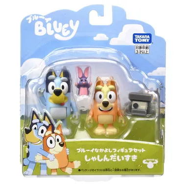 ブルーイ　ブルーイなかよしフィギュアセット　しゃしんだいすき