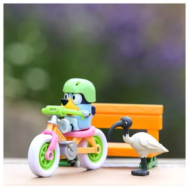 ブルーイ　ブルーイフィギュアセット　ブルーイとじてんしゃ