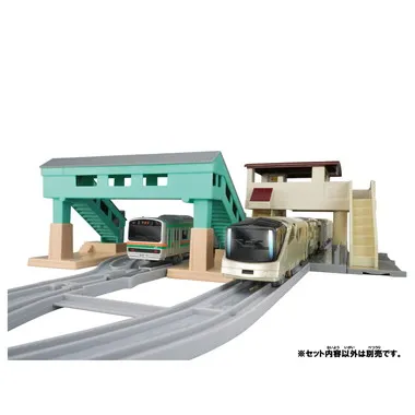橋上駅舎と跨線橋キット